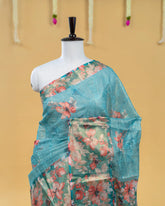 SC3415 - Tissue Saree With Embroidery All Over